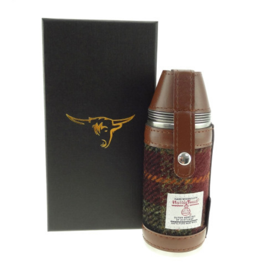 Harris Tweed 8oz Hunting Flask