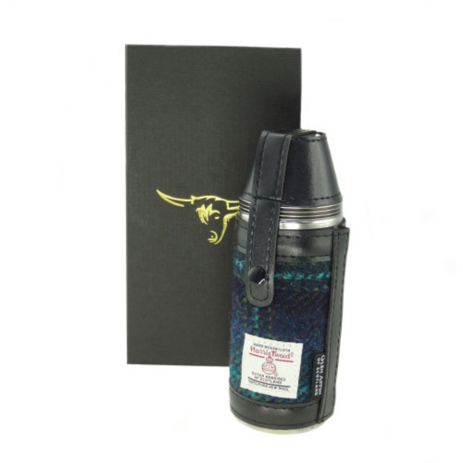 Harris Tweed 8oz Hunting Flask
