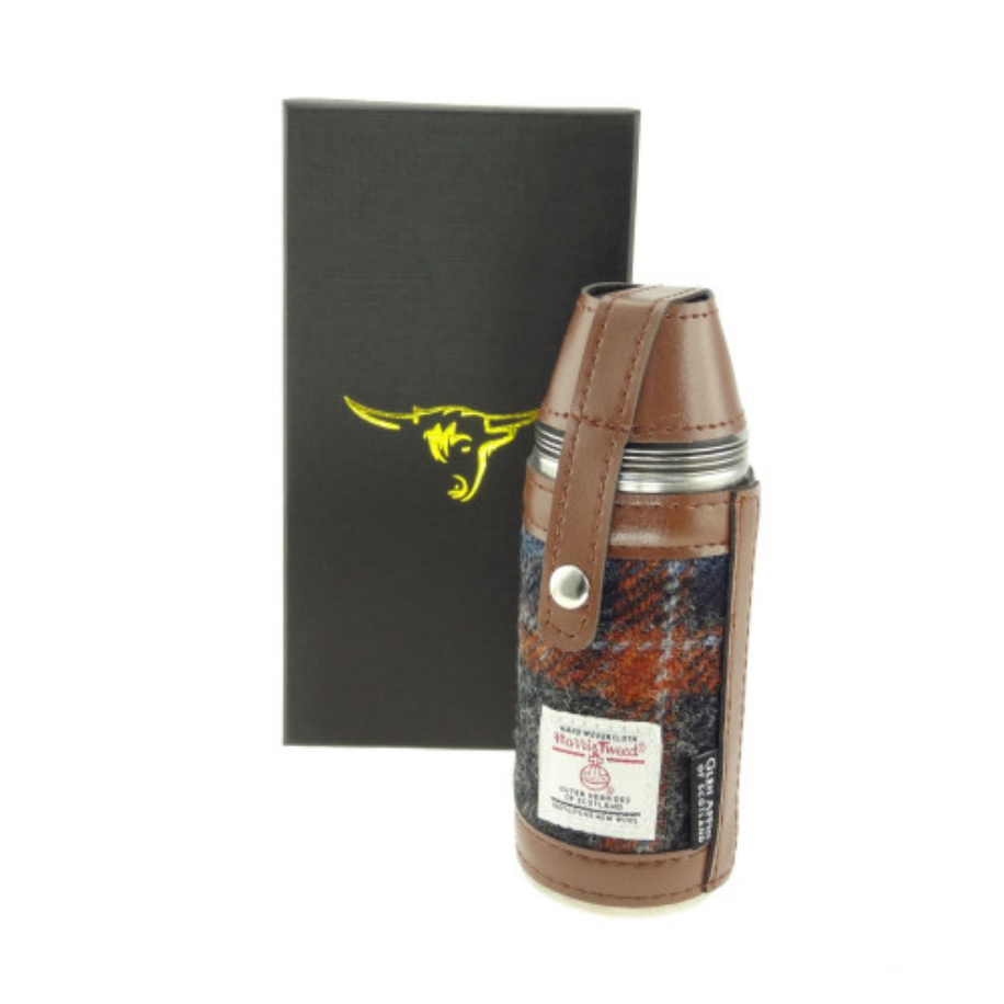 Harris Tweed 8oz Hunting Flask